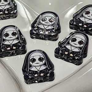 Nun Beads 2 Pcs Horror Focal Beads Fall Beaded Pen Jewelry Acrylic Halloween